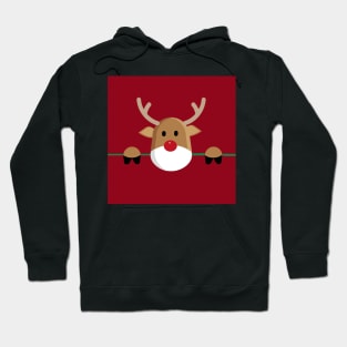 Christmas Reindeer Red Nose Funny Christmas Gifts Hoodie